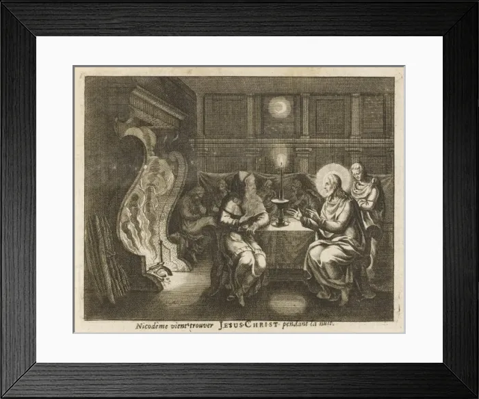 Framed Print : Nicodemus and Jesus Framed Print : Nicodemus and Jesus