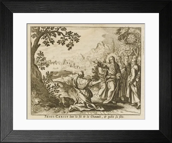 Framed Print : Jesus Heals Canaanite Framed Print : Jesus Heals Canaanite