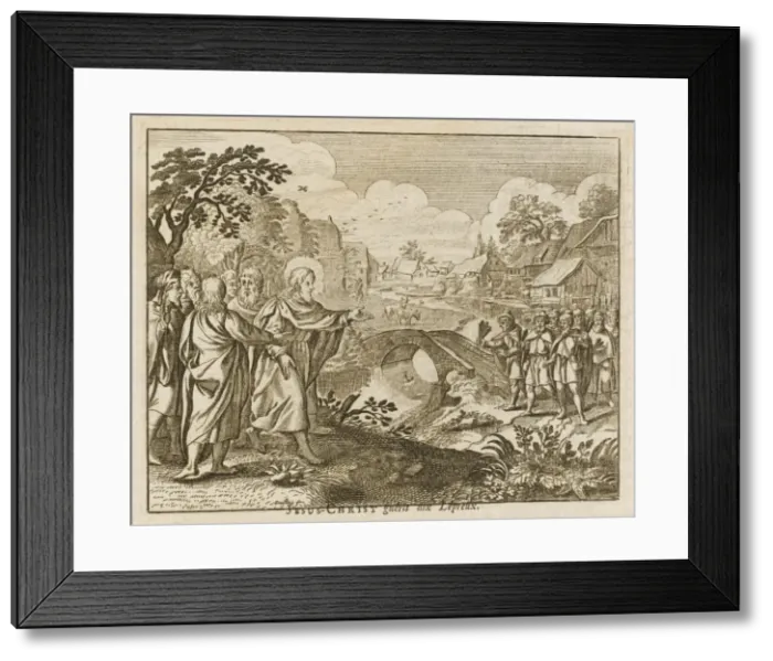 Framed Print : Jesus Heals 10 Lepers Framed Print : Jesus Heals 10 Lepers