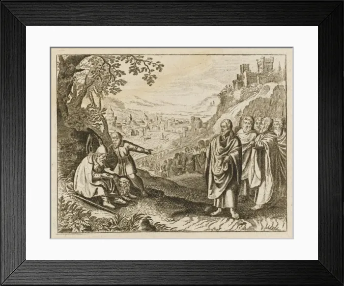Framed Print : Jesus Heals Blind Man Framed Print : Jesus Heals Blind Man
