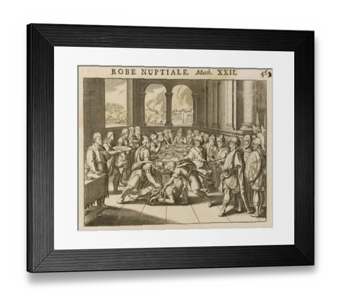 Framed Print : The Weddingfeast Parable Framed Print : The Weddingfeast Parable