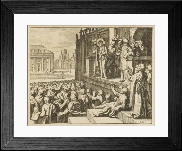 Framed Print : Jesus with Pilate Framed Print : Jesus with Pilate