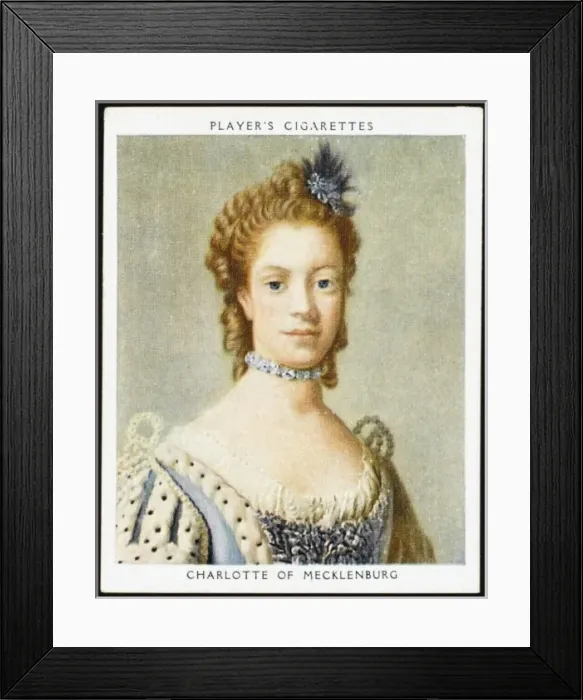 Framed Print : Q Charlotte (Cig Card) Framed Print : Q Charlotte (Cig Card)