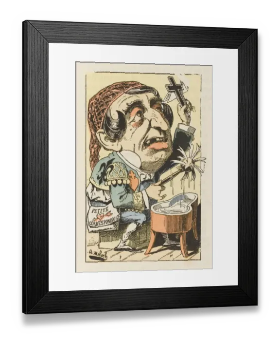 Framed Print : Figaro Caricatured Framed Print : Figaro Caricatured