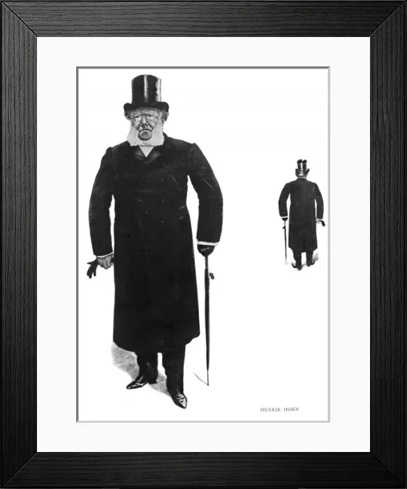 Framed Print : Henrik Ibsen / Out Walking Framed Print : Henrik Ibsen / Out Walking