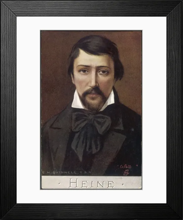 Framed Print : Heinrich Heine / Quinnell Framed Print : Heinrich Heine / Quinnell