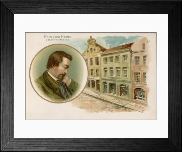 Framed Print : Heinrich Heine / Kietz Framed Print : Heinrich Heine / Kietz