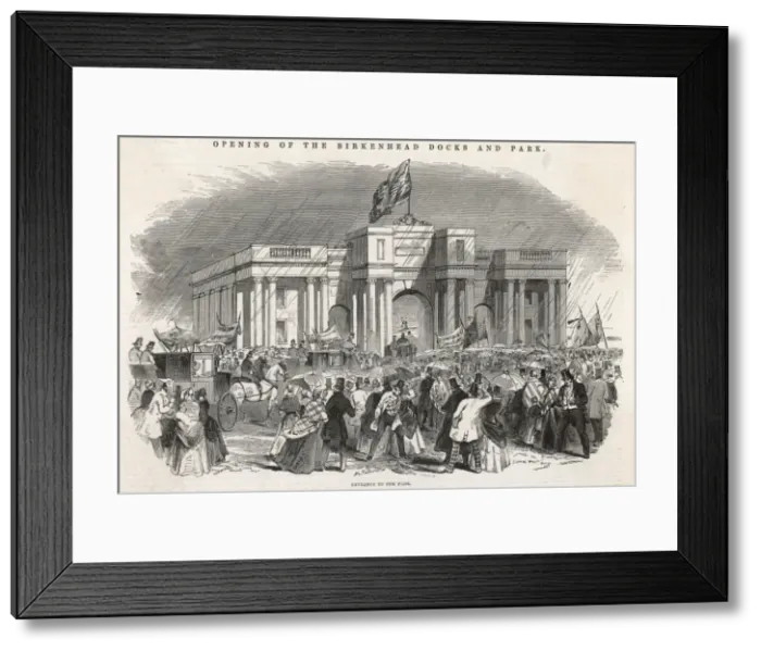 Framed Print : Birkenhead Park Opened Framed Print : Birkenhead Park Opened