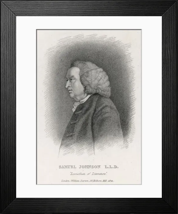 Framed Print : Samuel Johnson / Darton Framed Print : Samuel Johnson / Darton