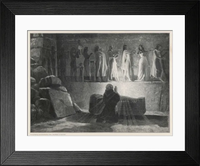 Framed Print : St Antony Tempted / Motte Framed Print : St Antony Tempted / Motte