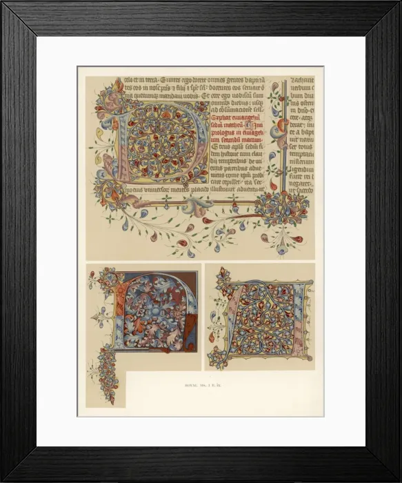 Framed Print : Letters from Ms Bible Framed Print : Letters from Ms Bible