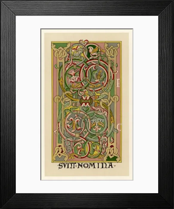 Framed Print : Manuscript / C12 Bible Framed Print : Manuscript / C12 Bible
