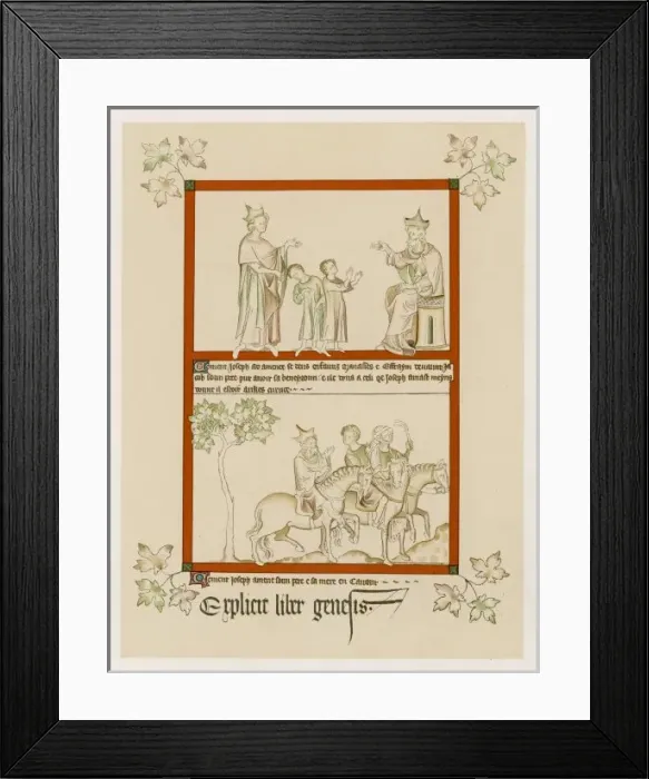 Framed Print : Manuscript / Joseph Framed Print : Manuscript / Joseph