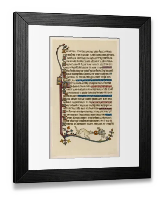 Framed Print : MS - PSALTER 1284 Framed Print : MS - PSALTER 1284