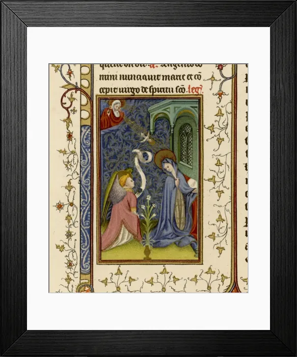 Framed Print : Annunciation, from Ms Framed Print : Annunciation, from Ms