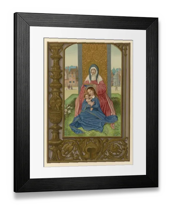 Framed Print : Saint Anne from an Ms Framed Print : Saint Anne from an Ms