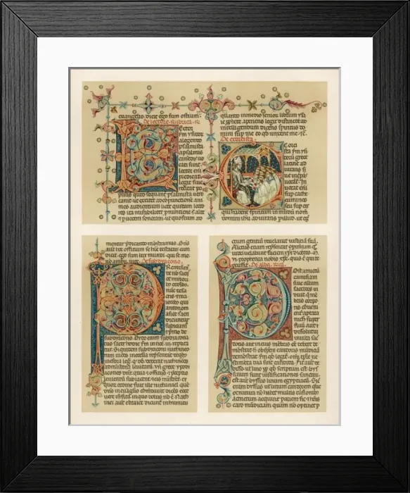 Framed Print : Ornamental Initials Framed Print : Ornamental Initials