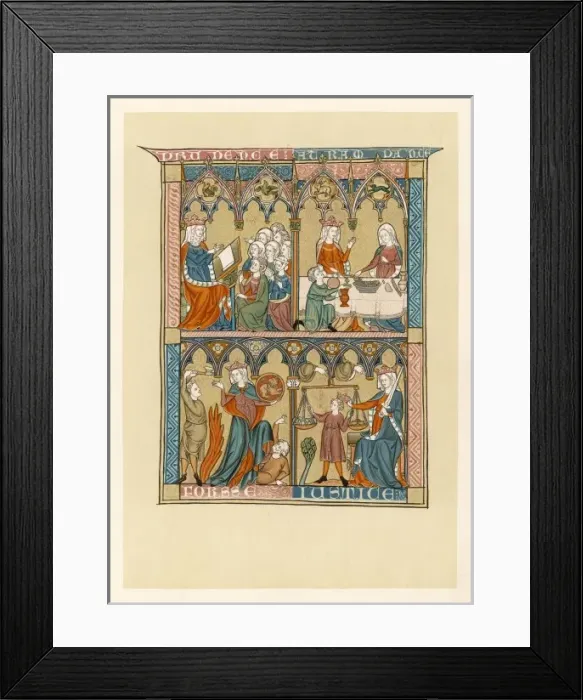 Framed Print : Ms - Bible Sceness Framed Print : Ms - Bible Sceness