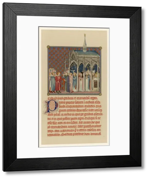 Framed Print : French Coronation 1365