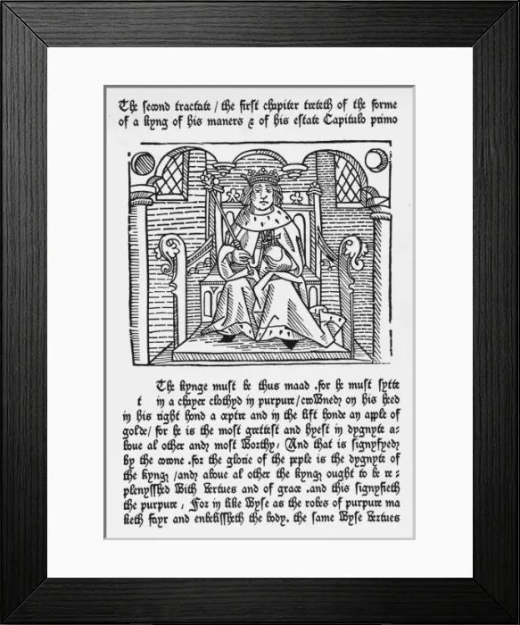 Framed Print : Caxton / King Framed Print : Caxton / King