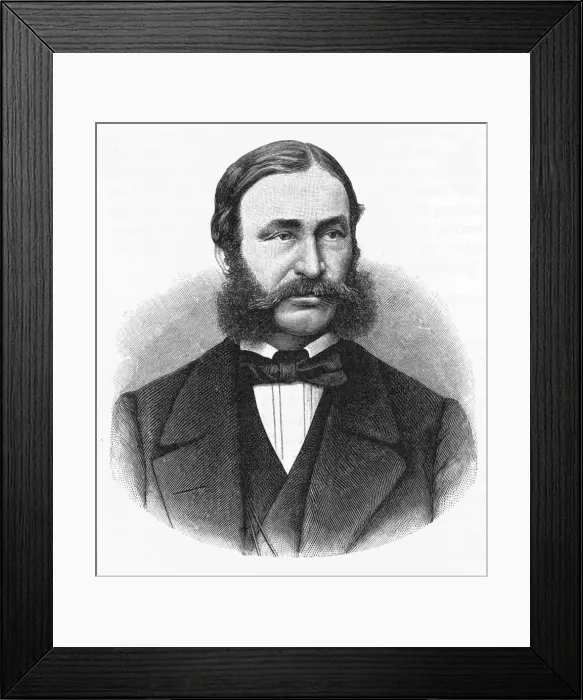 Framed Print : Heinrich Barth (B+W) Framed Print : Heinrich Barth (B+W)