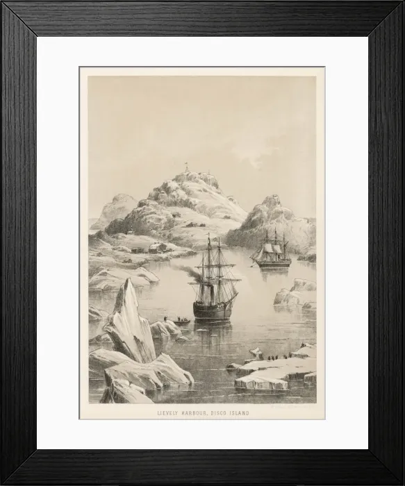 Framed Print : Nares / Lievely Harbour Framed Print : Nares / Lievely Harbour