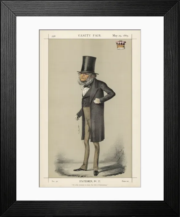 Framed Print : 14th Earl of Derby (Ape) Framed Print : 14th Earl of Derby (Ape)