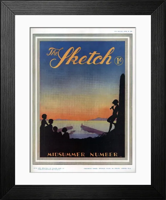 Framed Print : The Sketch Midsummer Number Framed Print : The Sketch Midsummer Number