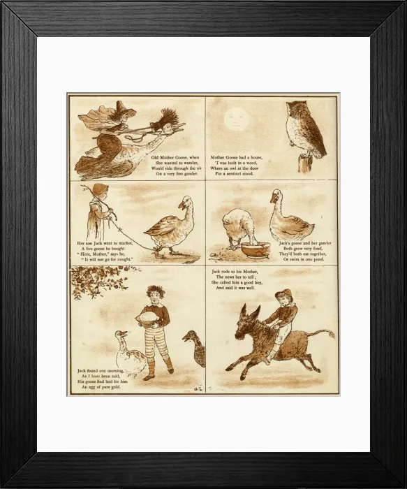 Framed Print : Old Mother Goose Framed Print : Old Mother Goose