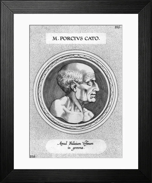 Framed Print : Marcus Porcius Cato, Roman statesman Framed Print : Marcus Porcius Cato, Roman statesman