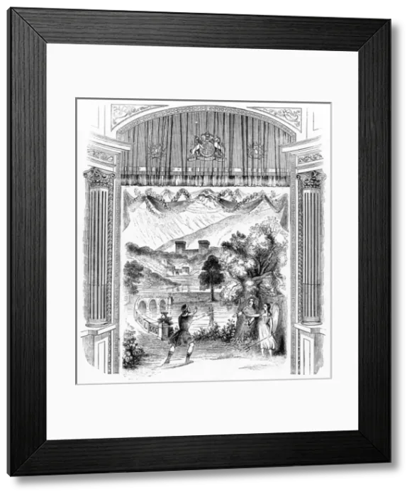 Framed Print : Purcells opera King Arthur at Drury Lane Theatre, London