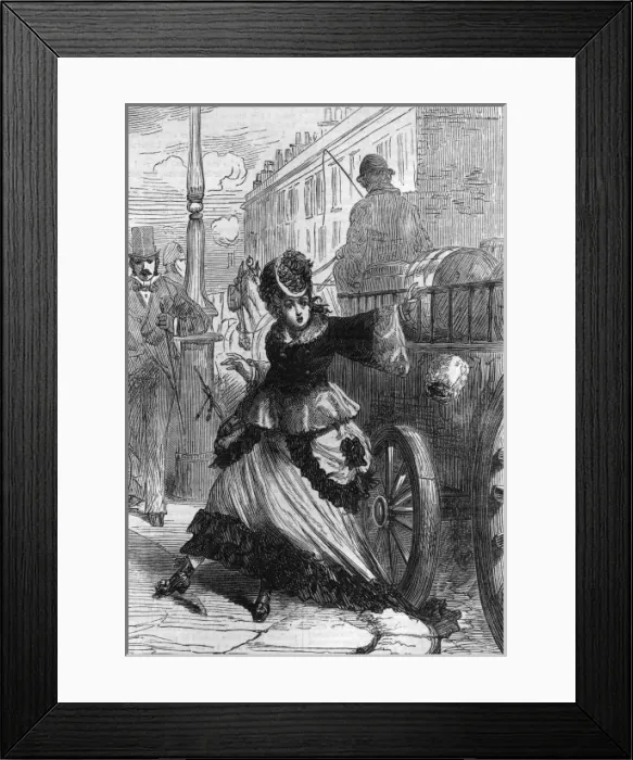 Framed Print : Dangerous fashions in the street Framed Print : Dangerous fashions in the street