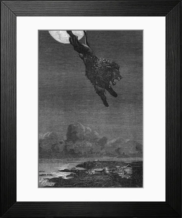 Framed Print : The Nemean Lion Framed Print : The Nemean Lion