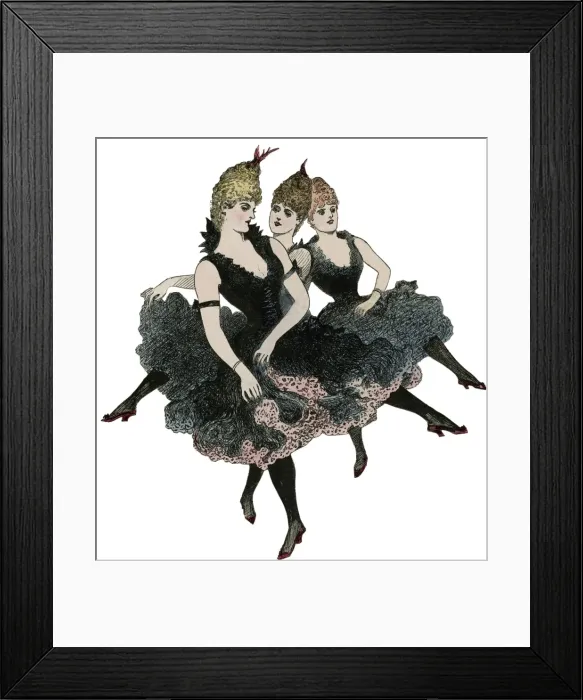 Framed Print : Showgirls 1889 Framed Print : Showgirls 1889