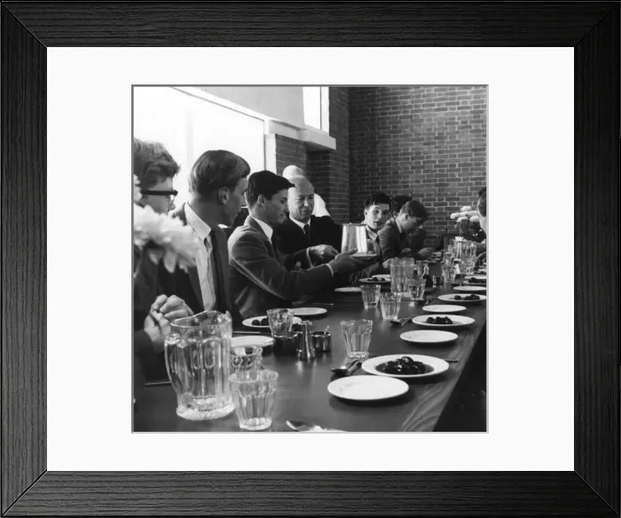 Framed Print : School dinner at Marlborough School Framed Print : School dinner at Marlborough School