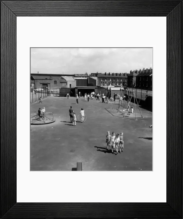 Framed Print : Children in Sheffield playground Framed Print : Children in Sheffield playground