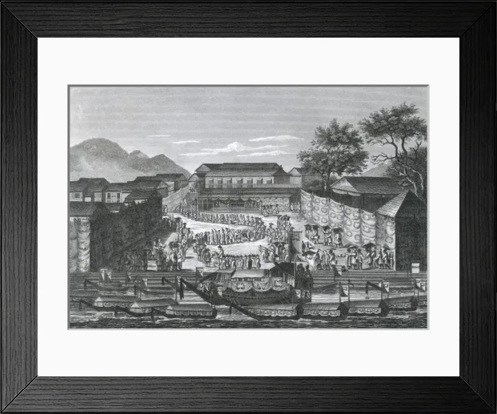 Framed Print : British Ambassador arriving in China Framed Print : British Ambassador arriving in China