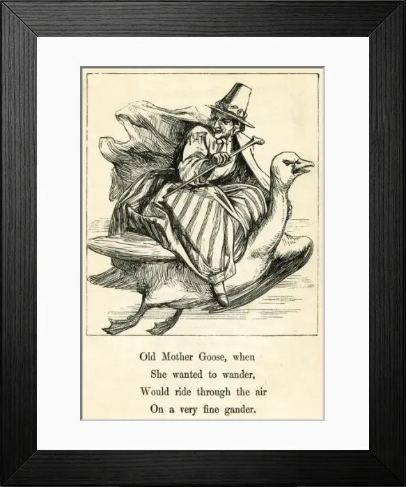 Framed Print : Mother Goose Framed Print : Mother Goose
