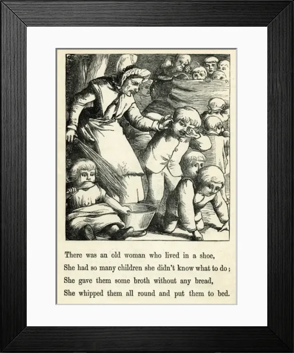 Framed Print : The old woman who lived in a shoe Framed Print : The old woman who lived in a shoe