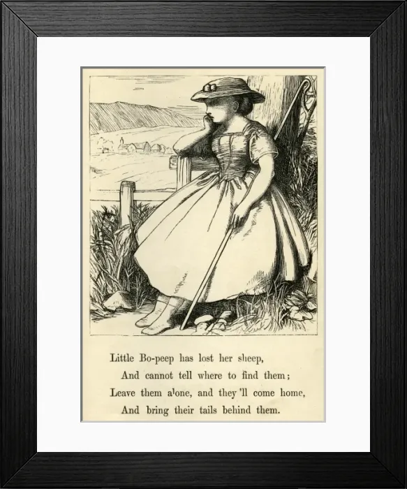 Framed Print : Little Bo-peep Framed Print : Little Bo-peep