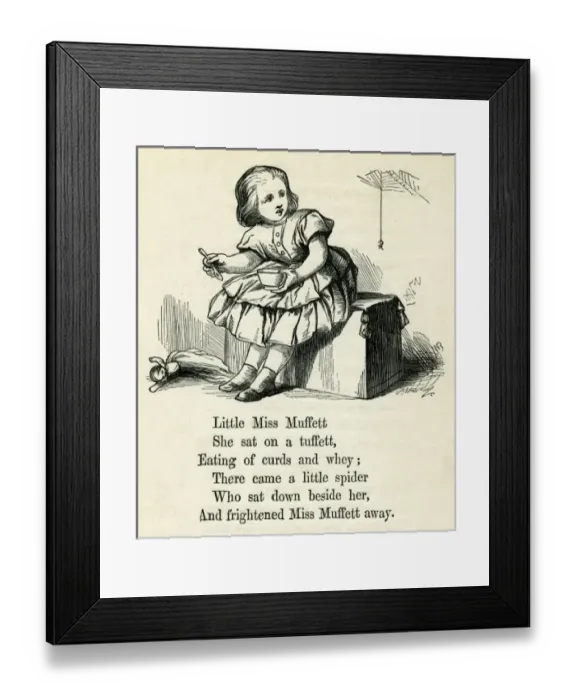 Framed Print : Little Miss Muffet Framed Print : Little Miss Muffet