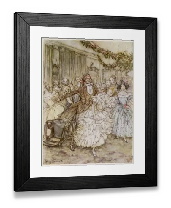 Framed Print : Blind Mans Buff / Rackham Framed Print : Blind Mans Buff / Rackham