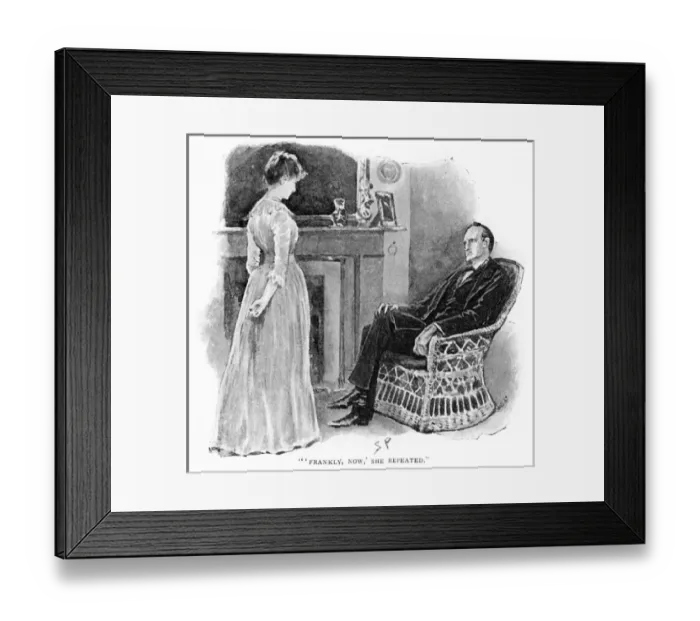 Framed Print : Holmes & Mrs. St. Clair Framed Print : Holmes & Mrs. St. Clair