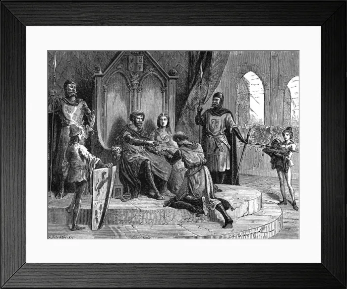 Framed Print : Customs / Feudal Homage Framed Print : Customs / Feudal Homage