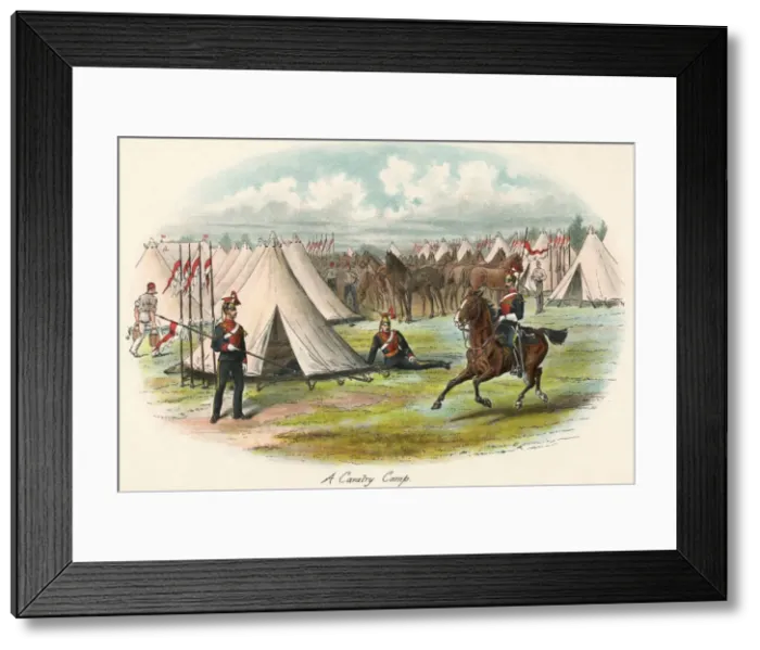 Framed Print : British Military Scene Framed Print : British Military Scene