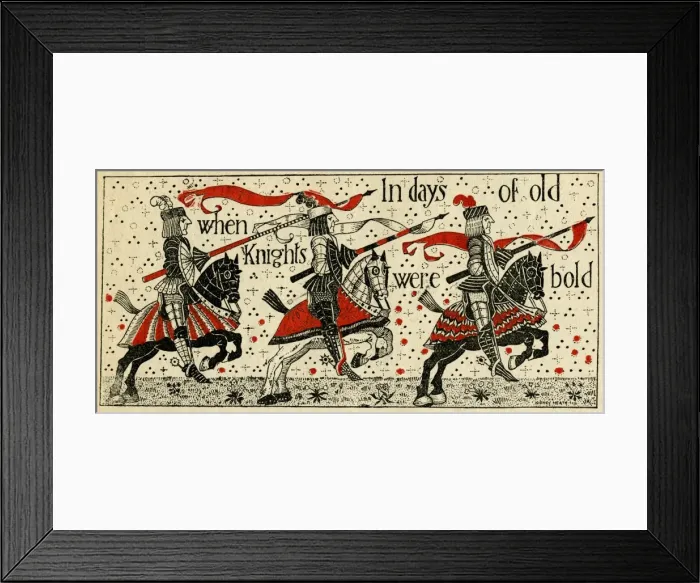 Framed Print : Three knights on horseback Framed Print : Three knights on horseback