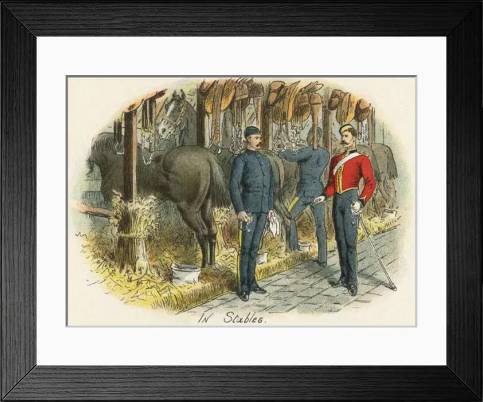 Framed Print : British Military Scene Framed Print : British Military Scene