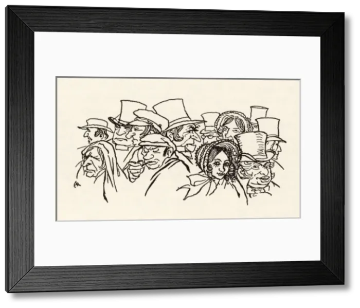 Framed Print : Poe / Tales / Man of Crowd Framed Print : Poe / Tales / Man of Crowd