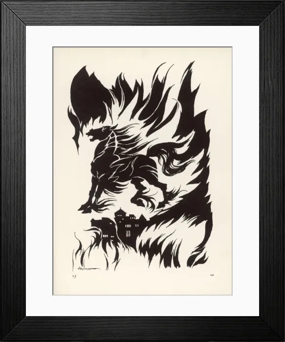 Framed Print : Poe / Tales / Metzengerstein Framed Print : Poe / Tales / Metzengerstein