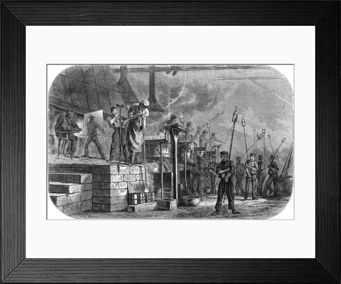 Framed Print : Glass Factory Framed Print : Glass Factory
